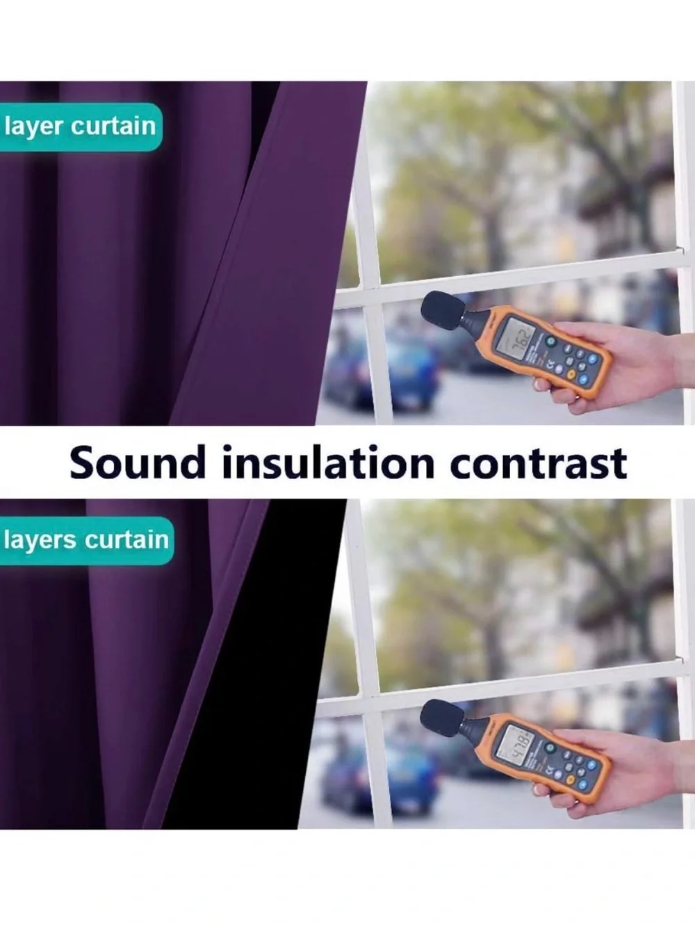 Vibrant Purple Grommet Drapes - Set of Panels 52” X 95”